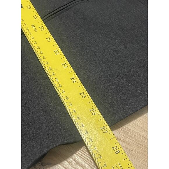 NWT Lafayette 148 NY Women 18W Wool One Button Collarless Blazer Jacket Gray - Picture 4 of 8